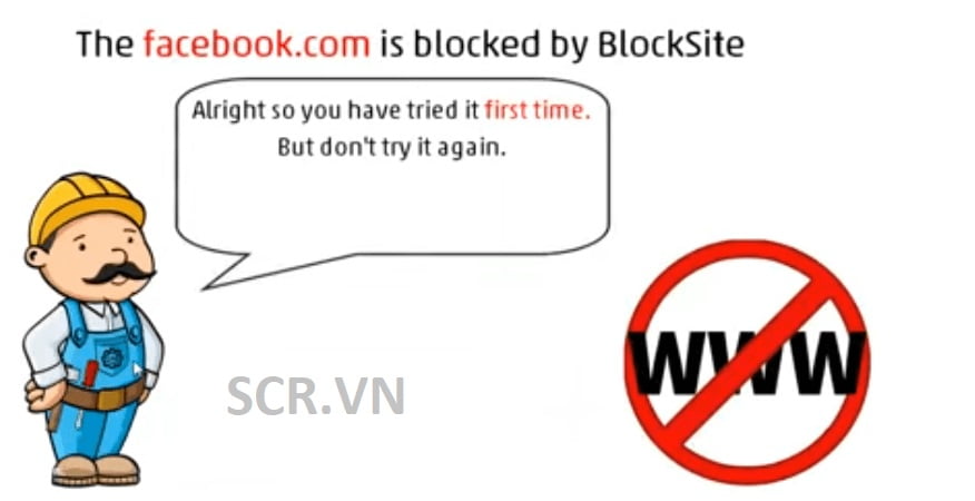Cách chặn web bằng block site